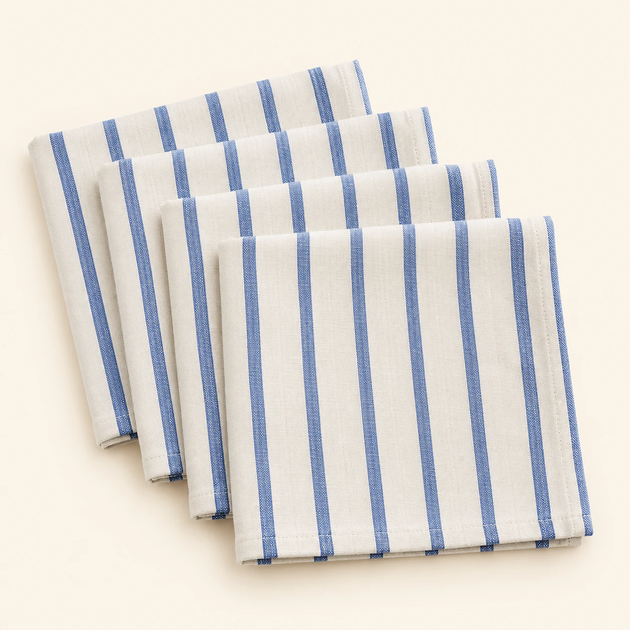Blue stripe napkin set